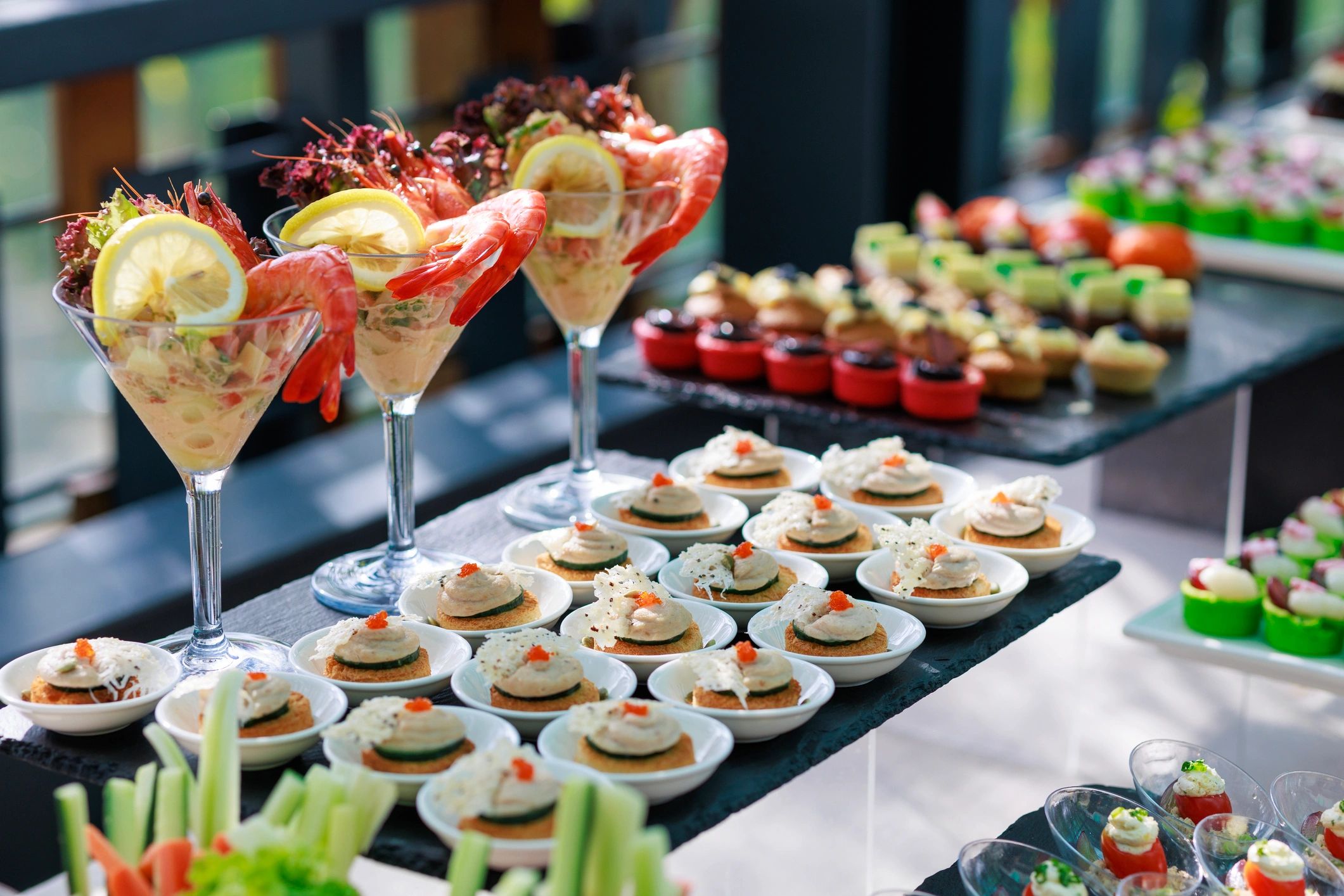 elegant buffet catering food