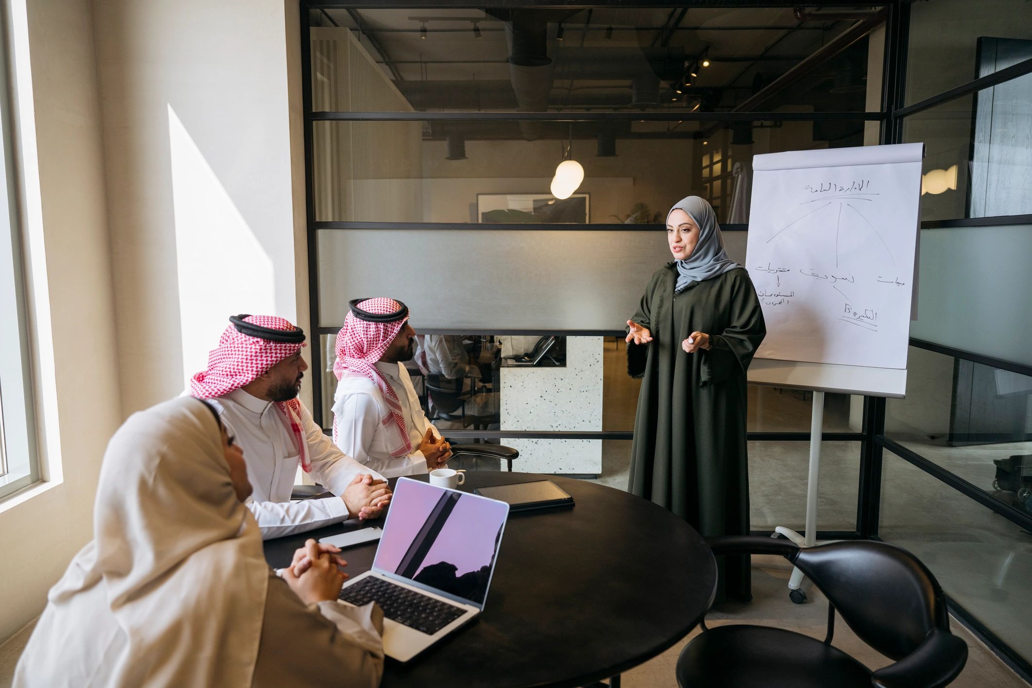 Saudi business people